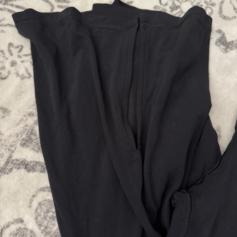 Aerie Offline Real Me Xtra Flare Hi Rise Legging Pant Black Womens M Slit - Picture 2 of 4